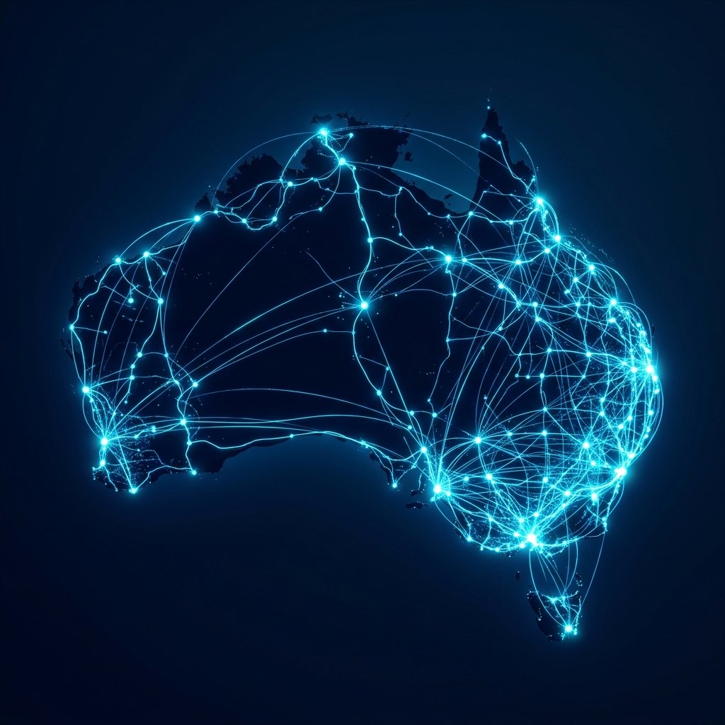 Australia 3D Network Map